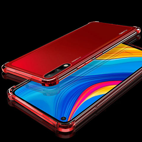 Coque Ultra Fine TPU Souple Housse Etui Transparente H01 pour Huawei Enjoy 10 Rouge