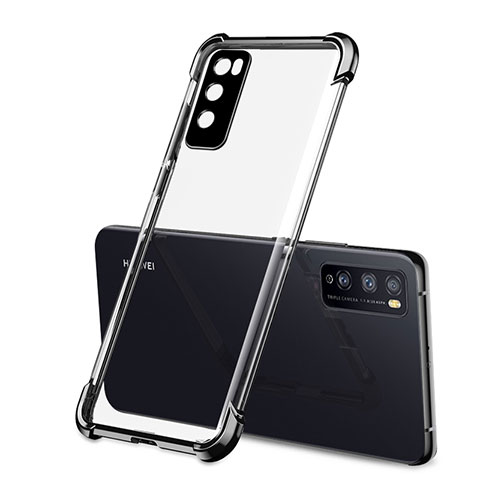 Coque Ultra Fine TPU Souple Housse Etui Transparente H01 pour Huawei Enjoy 20 Pro 5G Noir