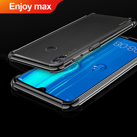 Coque Ultra Fine TPU Souple Housse Etui Transparente H01 pour Huawei Enjoy Max Noir