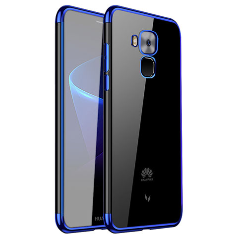 Coque Ultra Fine TPU Souple Housse Etui Transparente H01 pour Huawei G9 Plus Bleu