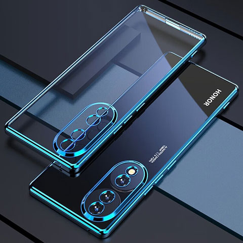 Coque Ultra Fine TPU Souple Housse Etui Transparente H01 pour Huawei Honor 70 Pro 5G Bleu