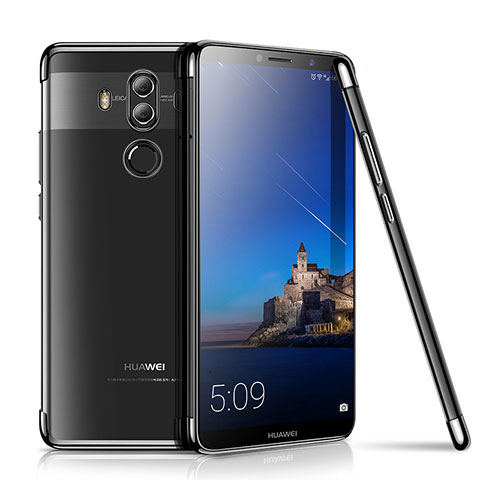 Coque Ultra Fine TPU Souple Housse Etui Transparente H01 pour Huawei Mate 10 Pro Noir