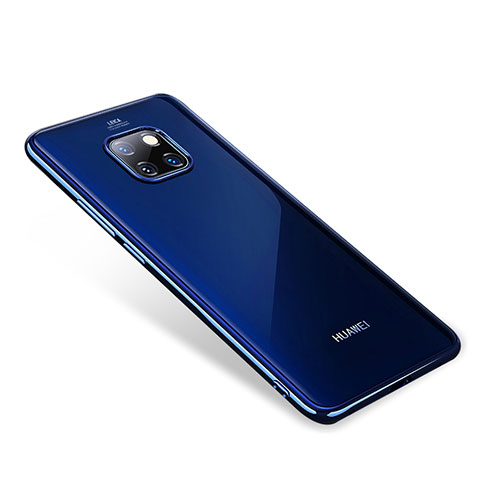 Coque Ultra Fine TPU Souple Housse Etui Transparente H01 pour Huawei Mate 20 Pro Bleu