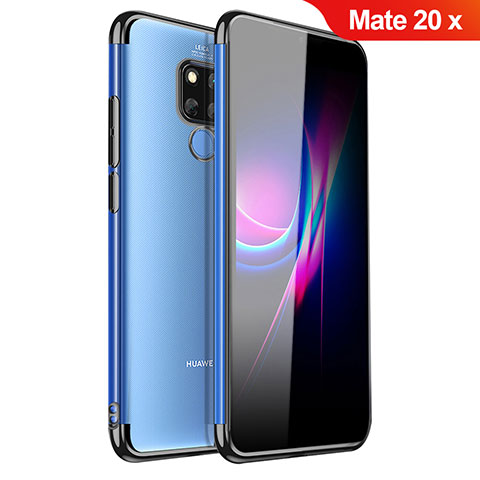 Coque Ultra Fine TPU Souple Housse Etui Transparente H01 pour Huawei Mate 20 X Noir