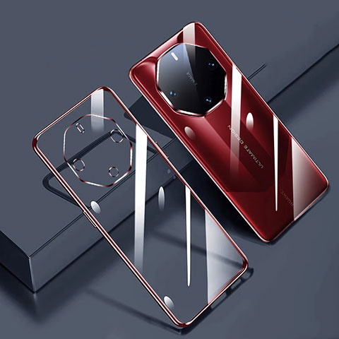 Coque Ultra Fine TPU Souple Housse Etui Transparente H01 pour Huawei Mate 60 RS Ultimate Rouge