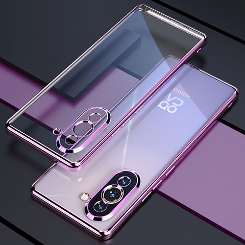 Coque Ultra Fine TPU Souple Housse Etui Transparente H01 pour Huawei Nova 10 Pro Violet