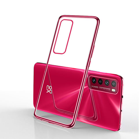 Coque Ultra Fine TPU Souple Housse Etui Transparente H01 pour Huawei Nova 7 5G Rouge