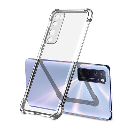 Coque Ultra Fine TPU Souple Housse Etui Transparente H01 pour Huawei Nova 7 Pro 5G Argent