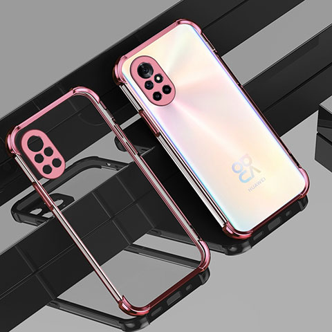 Coque Ultra Fine TPU Souple Housse Etui Transparente H01 pour Huawei Nova 8 Pro 5G Or Rose