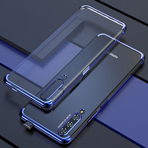 Coque Ultra Fine TPU Souple Housse Etui Transparente H01 pour Huawei P Smart Pro (2019) Bleu