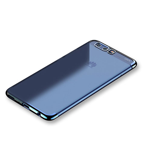 Coque Ultra Fine TPU Souple Housse Etui Transparente H01 pour Huawei P10 Bleu