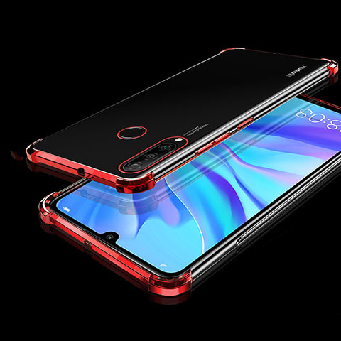 Coque Ultra Fine TPU Souple Housse Etui Transparente H01 pour Huawei P30 Lite Rouge