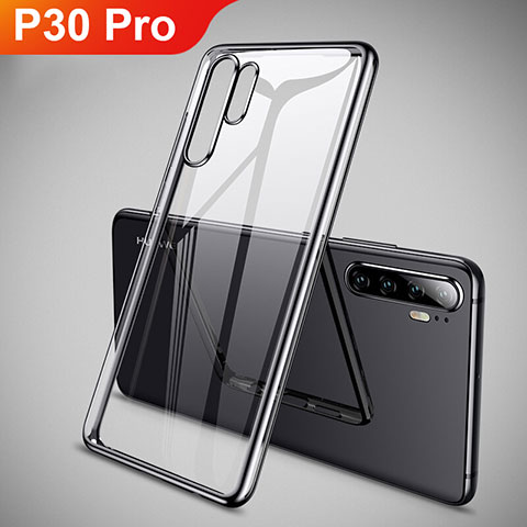 Coque Ultra Fine TPU Souple Housse Etui Transparente H01 pour Huawei P30 Pro Noir