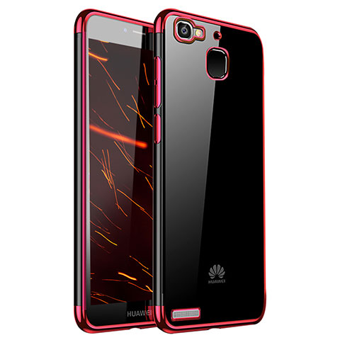 Coque Ultra Fine TPU Souple Housse Etui Transparente H01 pour Huawei P8 Lite Smart Rouge