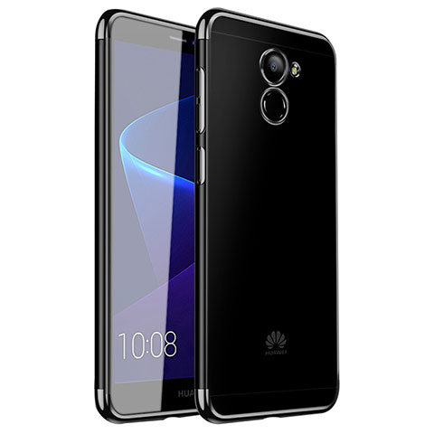 Coque Ultra Fine TPU Souple Housse Etui Transparente H01 pour Huawei Y7 Prime Noir