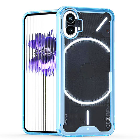 Coque Ultra Fine TPU Souple Housse Etui Transparente H01 pour Nothing Phone 1 Bleu