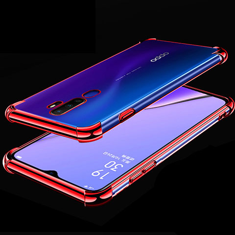 Coque Ultra Fine TPU Souple Housse Etui Transparente H01 pour Oppo A11 Rouge