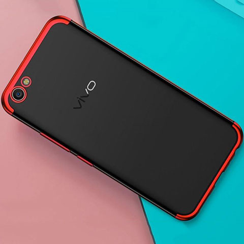 Coque Ultra Fine TPU Souple Housse Etui Transparente H01 pour Oppo A71 Rouge