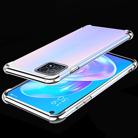 Coque Ultra Fine TPU Souple Housse Etui Transparente H01 pour Oppo A72 5G Argent