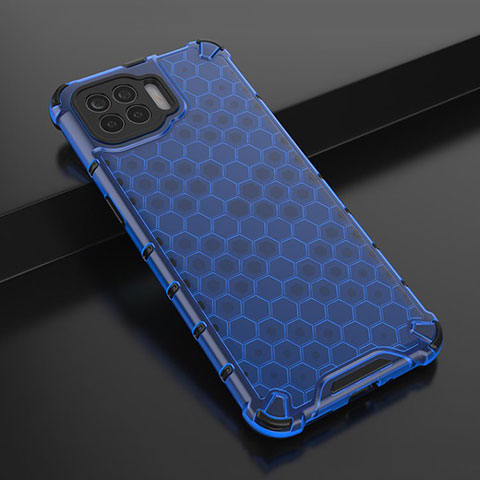 Coque Ultra Fine TPU Souple Housse Etui Transparente H01 pour Oppo A93 Bleu