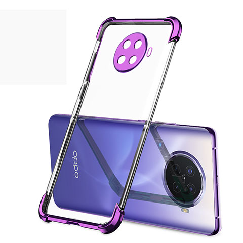 Coque Ultra Fine TPU Souple Housse Etui Transparente H01 pour Oppo Ace2 Violet