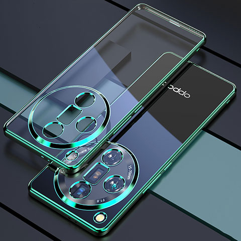 Coque Ultra Fine TPU Souple Housse Etui Transparente H01 pour Oppo Find X7 5G Vert