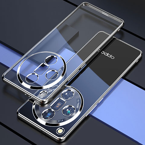 Coque Ultra Fine TPU Souple Housse Etui Transparente H01 pour Oppo Find X7 Ultra 5G Argent