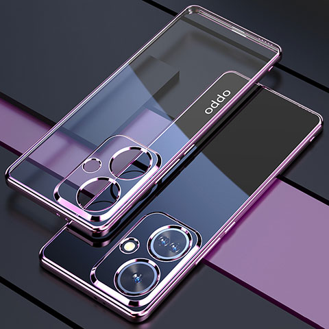 Coque Ultra Fine TPU Souple Housse Etui Transparente H01 pour Oppo K11 5G Violet