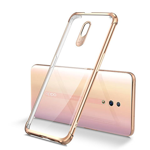 Coque Ultra Fine TPU Souple Housse Etui Transparente H01 pour Oppo Reno Or