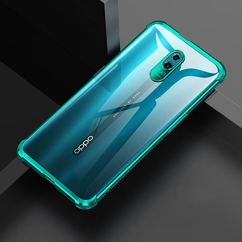 Coque Ultra Fine TPU Souple Housse Etui Transparente H01 pour Oppo Reno Vert