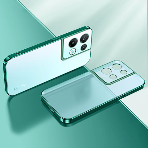 Coque Ultra Fine TPU Souple Housse Etui Transparente H01 pour Oppo Reno8 5G Vert