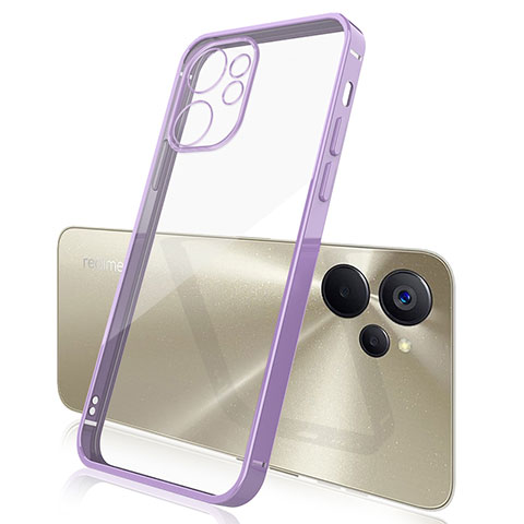 Coque Ultra Fine TPU Souple Housse Etui Transparente H01 pour Realme 10 5G Violet