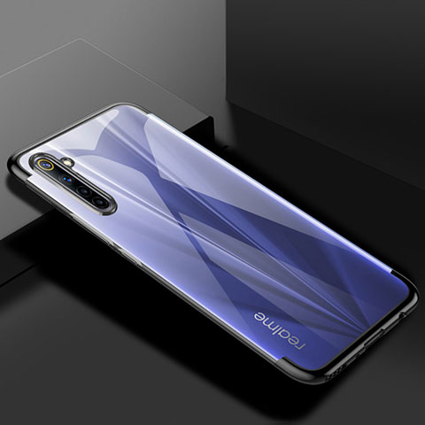 Coque Ultra Fine TPU Souple Housse Etui Transparente H01 pour Realme 6 Pro Noir