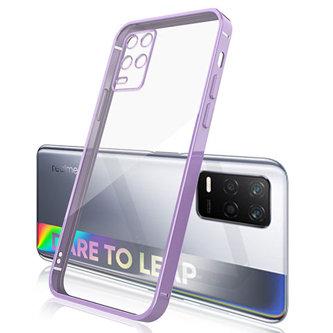 Coque Ultra Fine TPU Souple Housse Etui Transparente H01 pour Realme 8 5G Violet