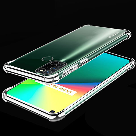 Coque Ultra Fine TPU Souple Housse Etui Transparente H01 pour Realme C17 Argent