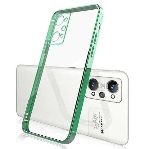 Coque Ultra Fine TPU Souple Housse Etui Transparente H01 pour Realme Q5 Pro 5G Vert