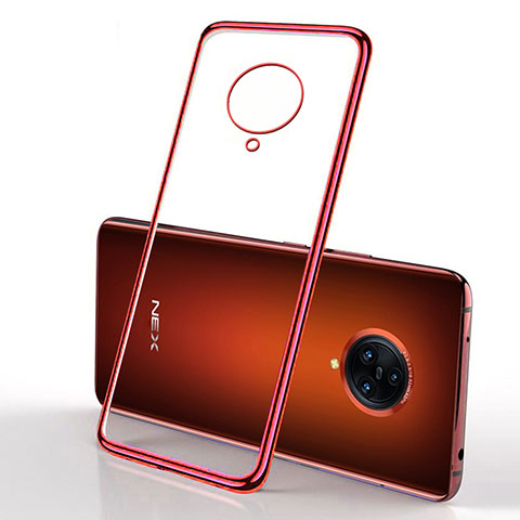 Coque Ultra Fine TPU Souple Housse Etui Transparente H01 pour Vivo Nex 3S Rouge