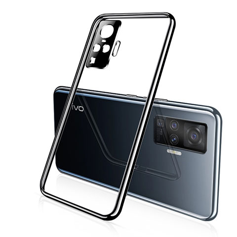 Coque Ultra Fine TPU Souple Housse Etui Transparente H01 pour Vivo X50 Pro 5G Noir