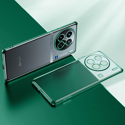 Coque Ultra Fine TPU Souple Housse Etui Transparente H01 pour Vivo X90 Pro 5G Vert