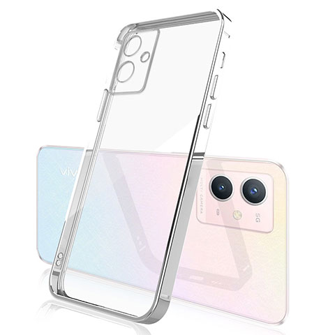 Coque Ultra Fine TPU Souple Housse Etui Transparente H01 pour Vivo Y52t 5G Argent