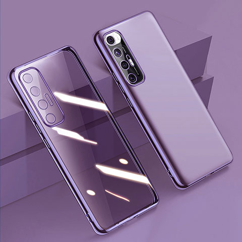 Coque Ultra Fine TPU Souple Housse Etui Transparente H01 pour Xiaomi Mi 10S 5G Violet