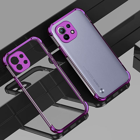 Coque Ultra Fine TPU Souple Housse Etui Transparente H01 pour Xiaomi Mi 11 Lite 5G Violet