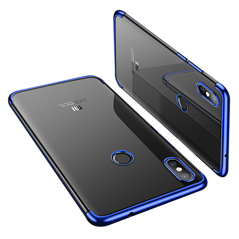 Coque Ultra Fine TPU Souple Housse Etui Transparente H01 pour Xiaomi Mi 8 Bleu