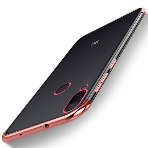 Coque Ultra Fine TPU Souple Housse Etui Transparente H01 pour Xiaomi Mi Play 4G Rouge