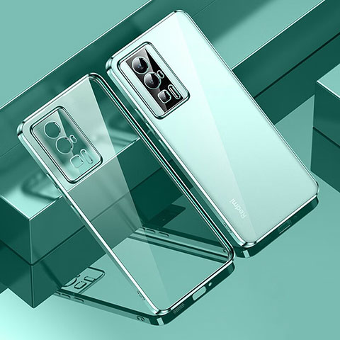 Coque Ultra Fine TPU Souple Housse Etui Transparente H01 pour Xiaomi Poco F5 Pro 5G Vert