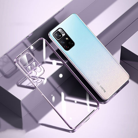 Coque Ultra Fine TPU Souple Housse Etui Transparente H01 pour Xiaomi Poco M4 Pro 5G Violet