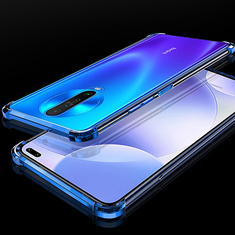 Coque Ultra Fine TPU Souple Housse Etui Transparente H01 pour Xiaomi Poco X2 Bleu