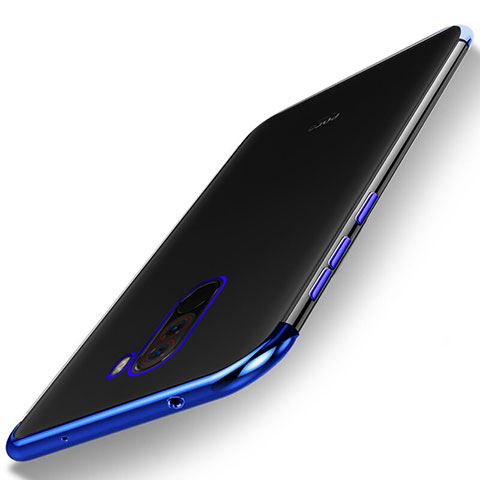 Coque Ultra Fine TPU Souple Housse Etui Transparente H01 pour Xiaomi Pocophone F1 Bleu