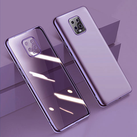 Coque Ultra Fine TPU Souple Housse Etui Transparente H01 pour Xiaomi Redmi 10X 5G Violet