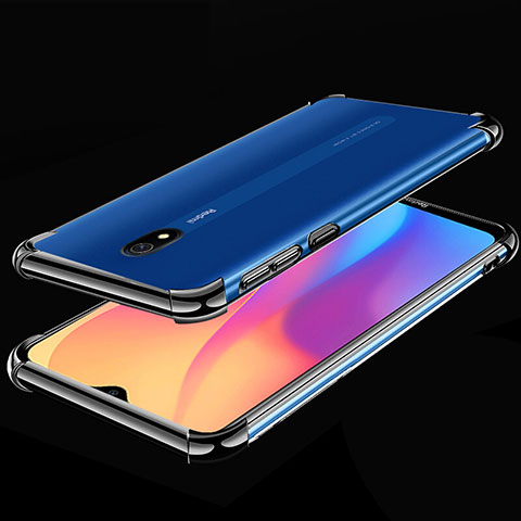 Coque Ultra Fine TPU Souple Housse Etui Transparente H01 pour Xiaomi Redmi 8A Noir